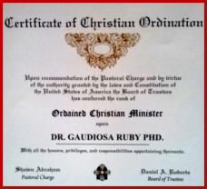 Ordained Minister